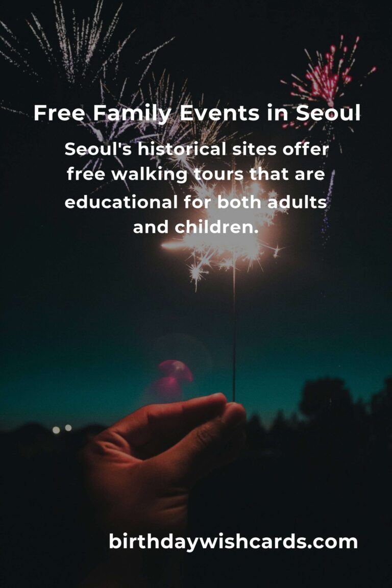 Discover Free Events in Seoul for Families This Month