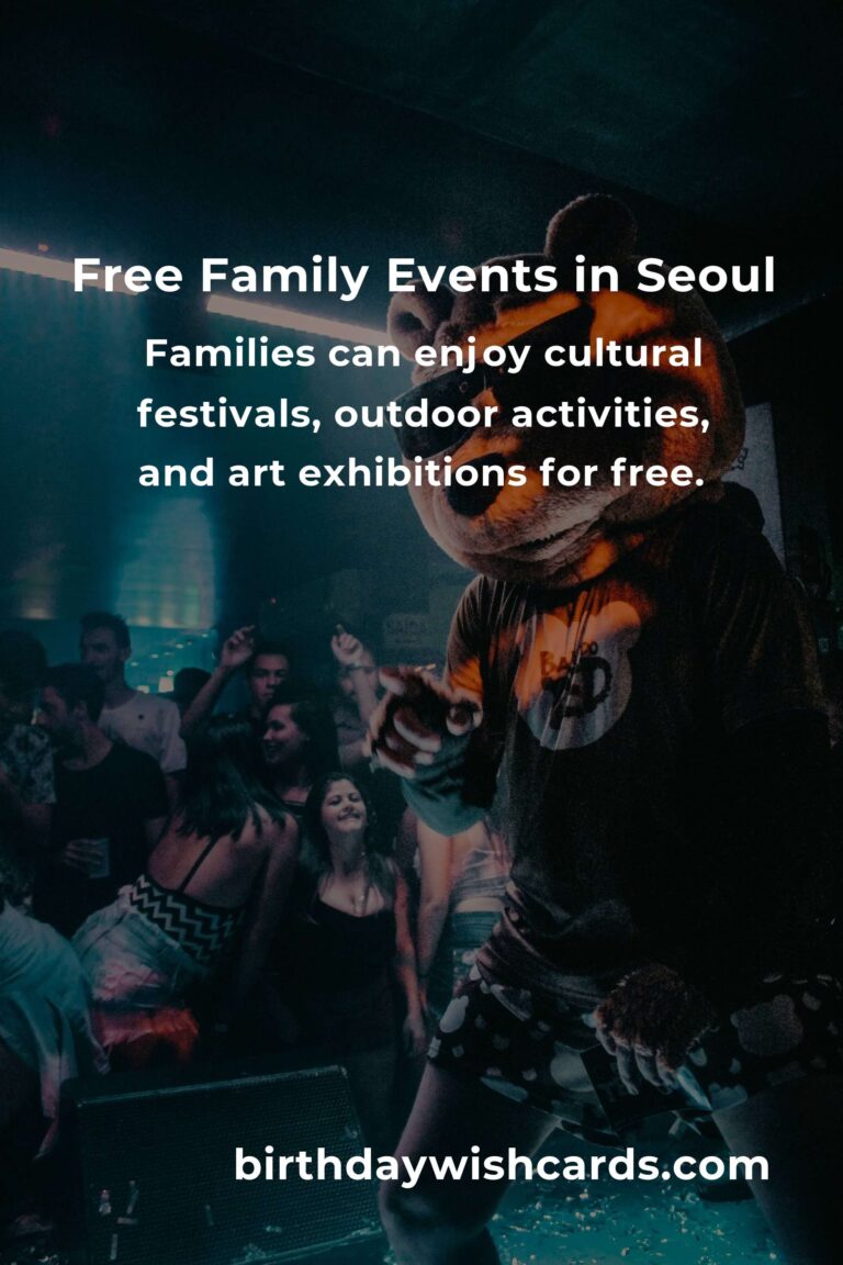 Discover Free Events in Seoul for Families This Month