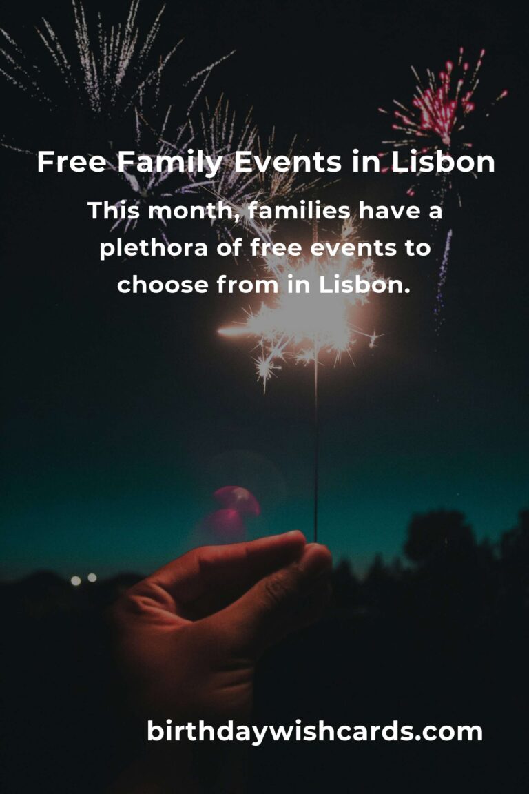 Discover Free Family Events in Lisbon This Month