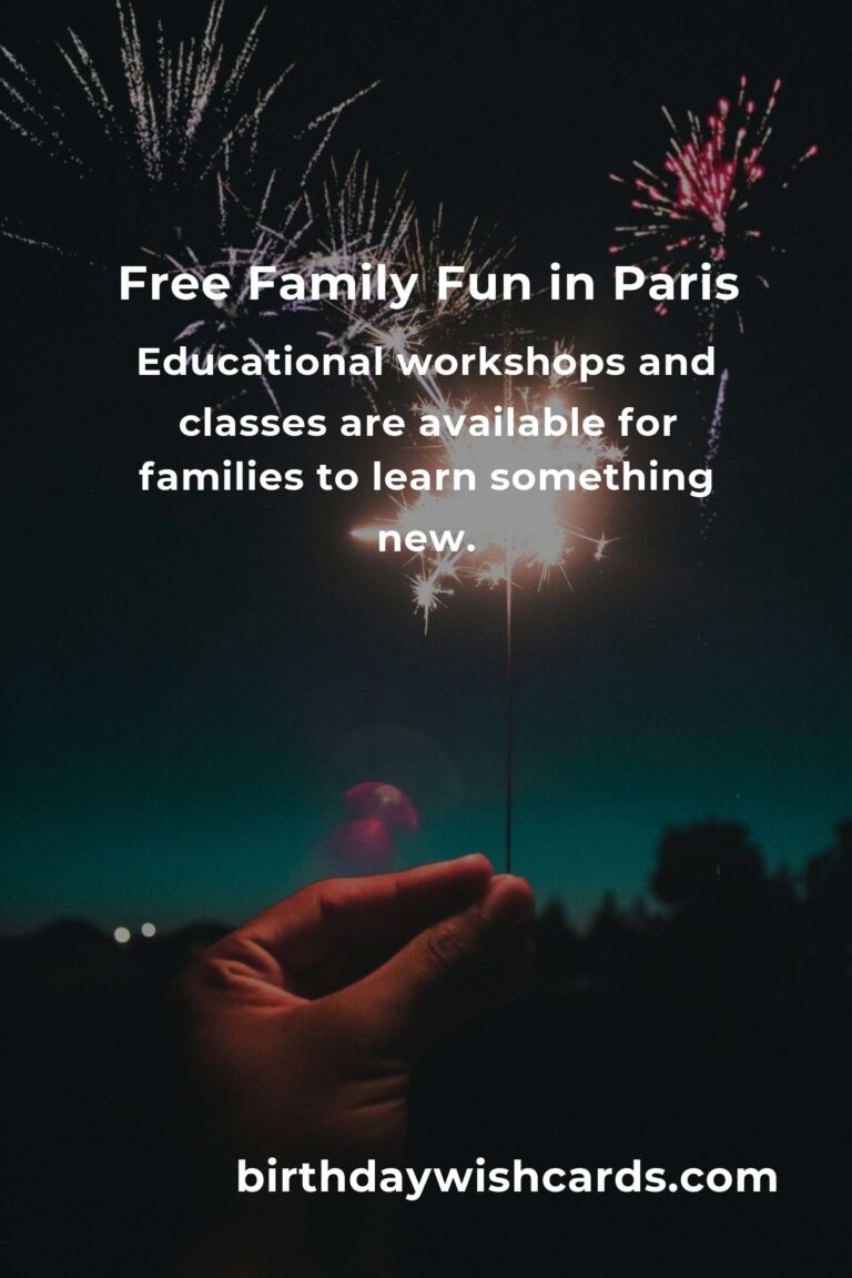 Discover Free Family Events in Paris This Month