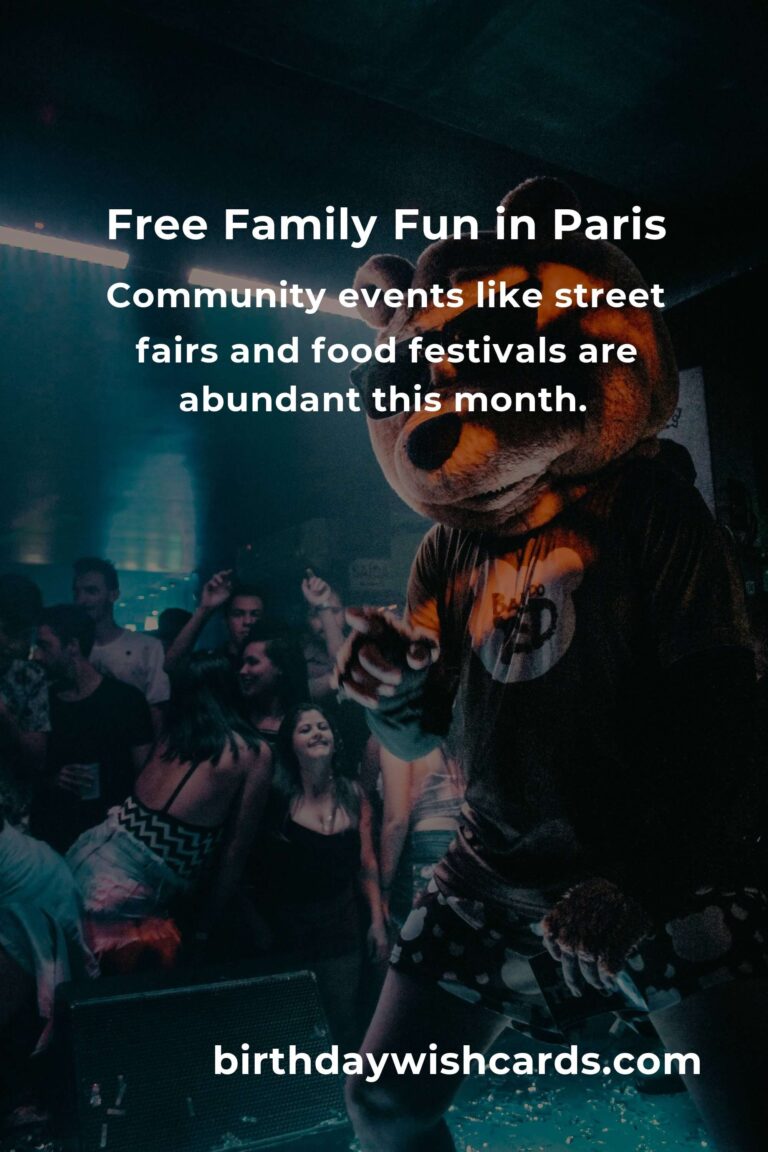 Discover Free Family Events in Paris This Month