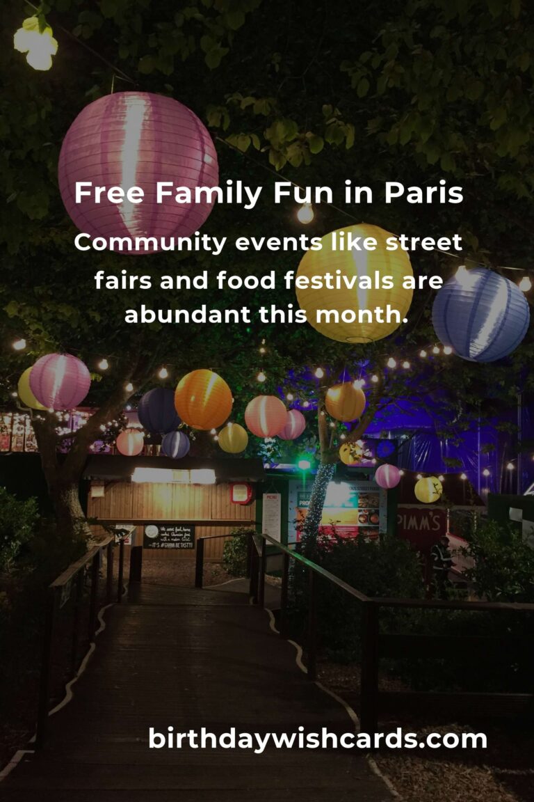 Discover Free Family Events in Paris This Month
