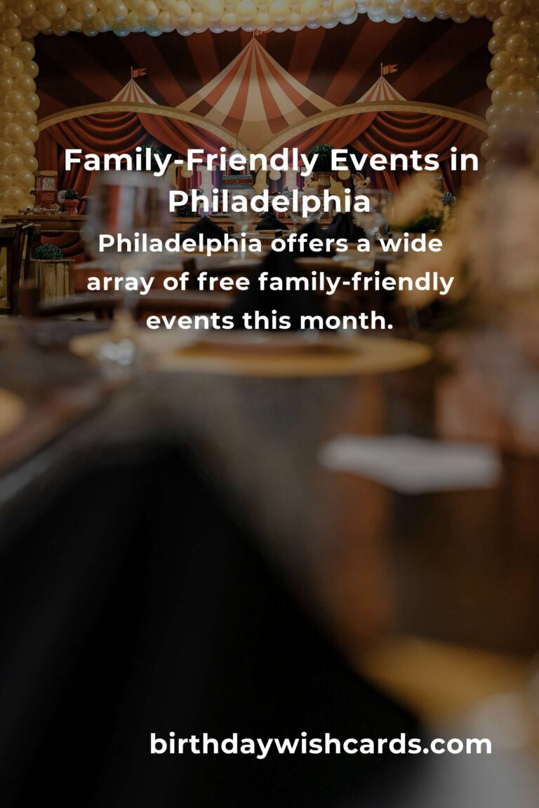 Discover Free Family-Friendly Events in Philadelphia This Month