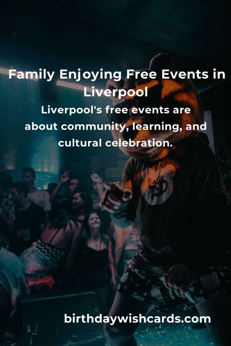 Discover Free Family Fun: Exciting Events in Liverpool This Month