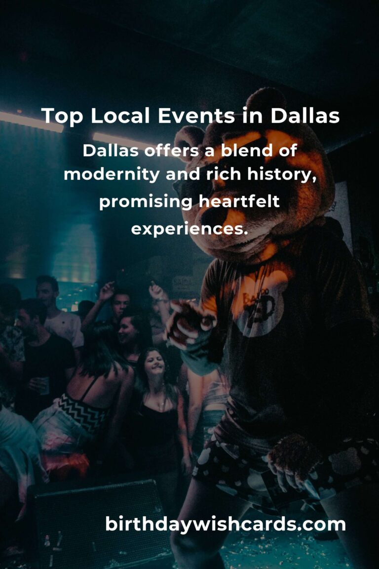 Discover Heartfelt Moments: Top Local Events in Dallas This Weekend