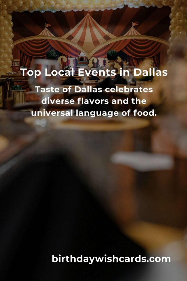 Discover Heartfelt Moments: Top Local Events in Dallas This Weekend