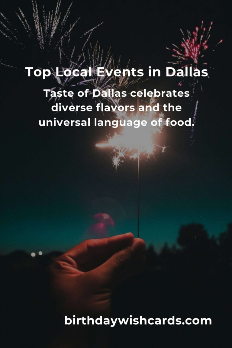 Discover Heartfelt Moments: Top Local Events in Dallas This Weekend