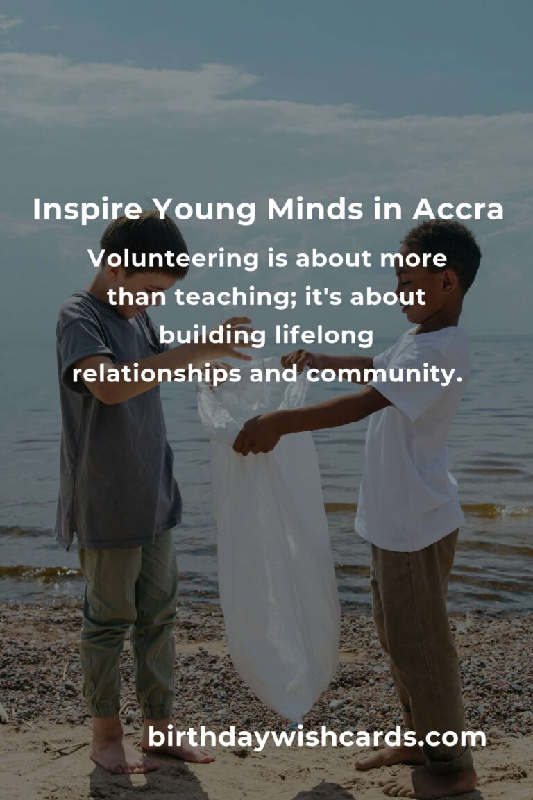 Discover Heartfelt Teaching Volunteer Opportunities in Accra: Make a Difference Today