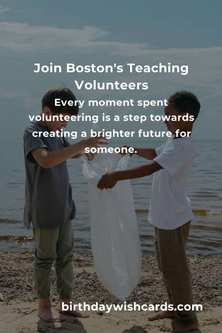 Discover Heartfelt Teaching Volunteer Opportunities in Boston: Make a Difference Today