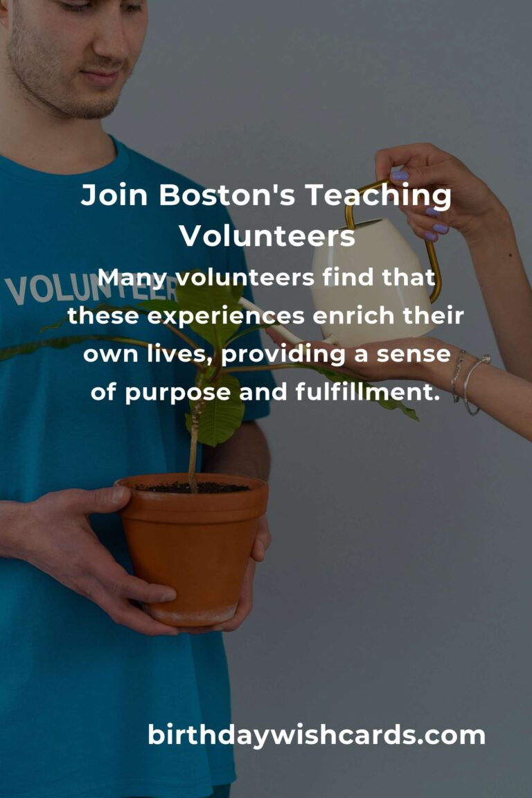 Discover Heartfelt Teaching Volunteer Opportunities in Boston: Make a Difference Today