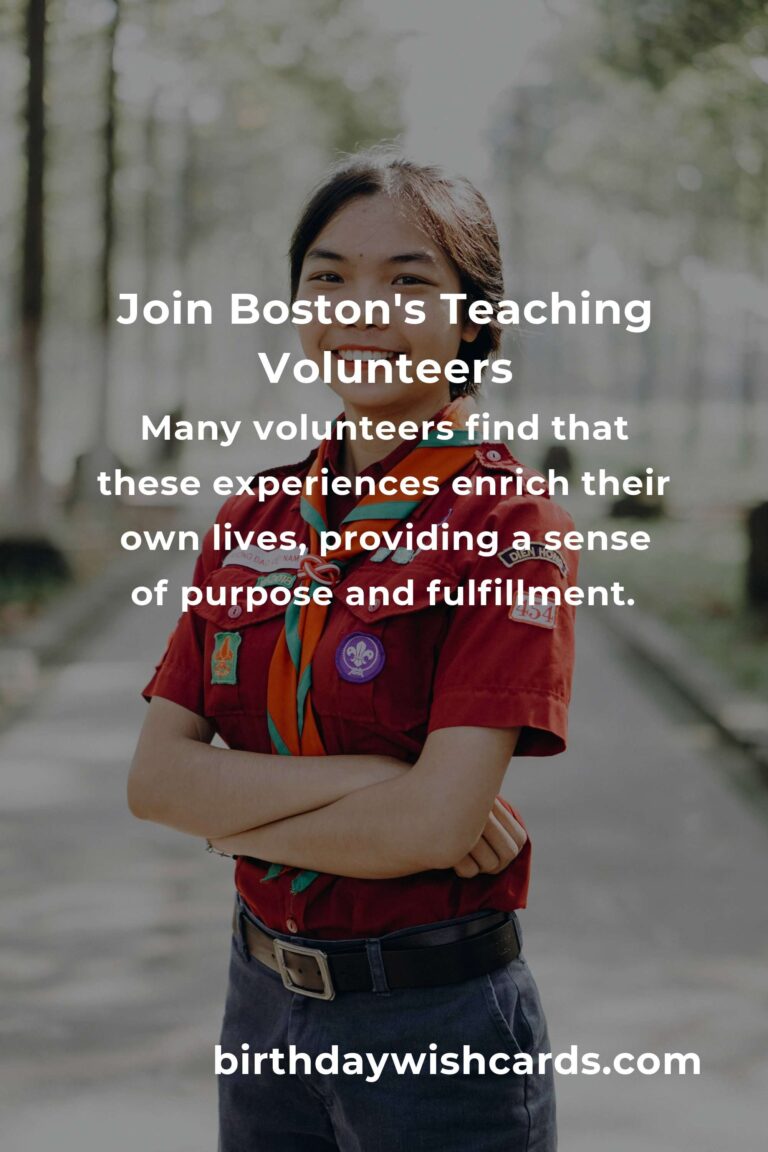 Discover Heartfelt Teaching Volunteer Opportunities in Boston: Make a Difference Today
