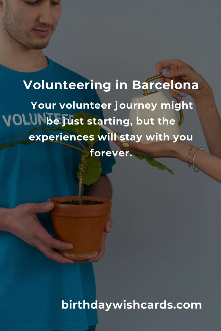Discover Heartfelt Volunteer Opportunities for Beginners in Barcelona