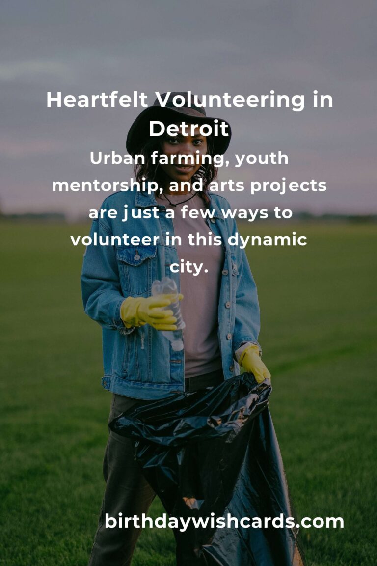 Discover Heartfelt Volunteer Opportunities for Budget Travelers in Detroit