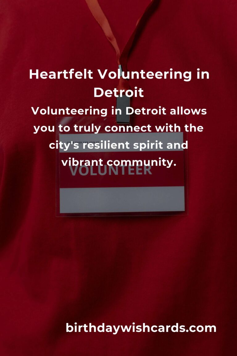 Discover Heartfelt Volunteer Opportunities for Budget Travelers in Detroit
