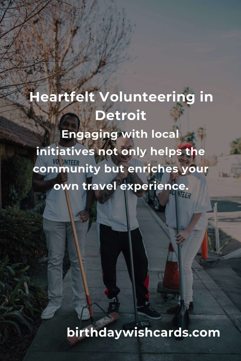 Discover Heartfelt Volunteer Opportunities for Budget Travelers in Detroit