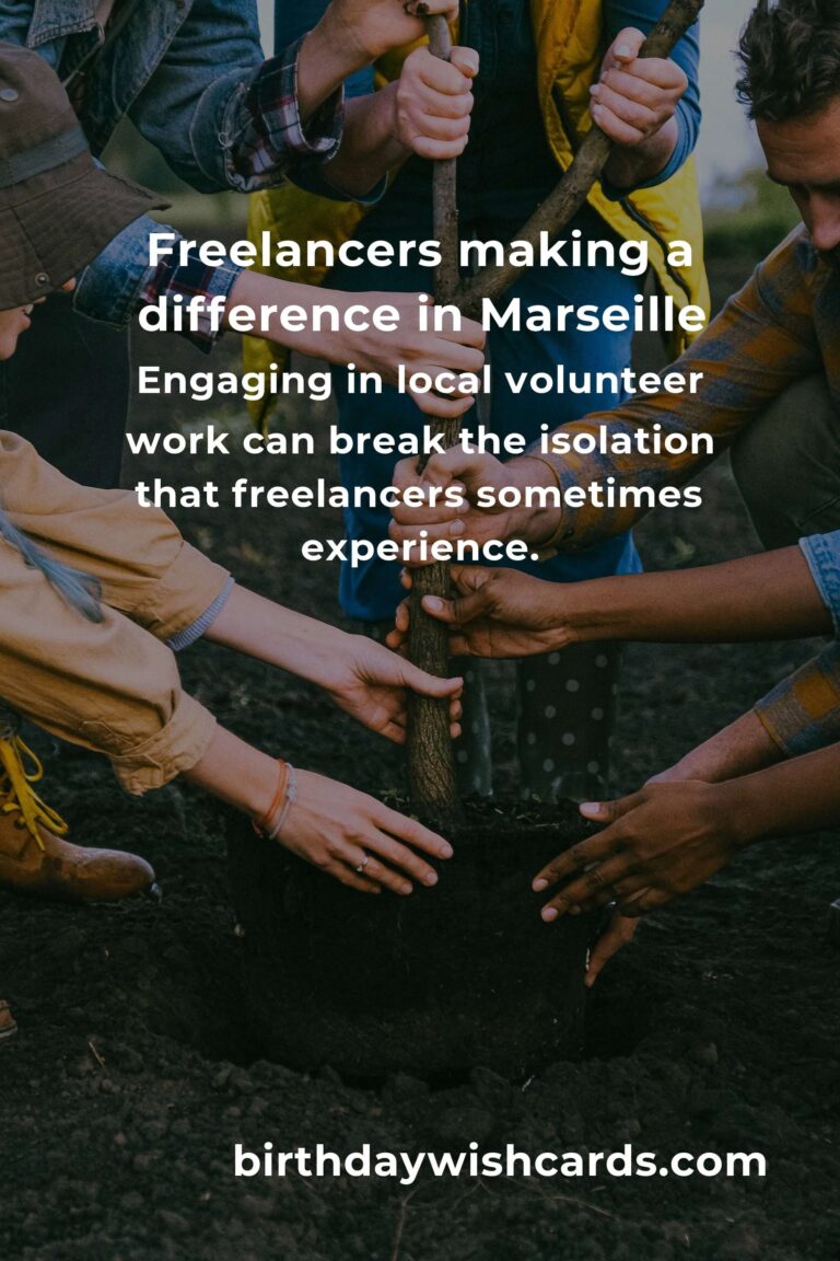 Discover Heartfelt Volunteer Opportunities for Freelancers in Marseille