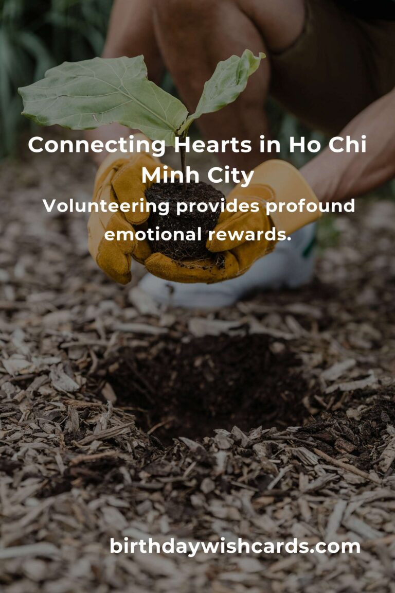 Discover Heartfelt Volunteer Opportunities for Professionals in Ho Chi Minh City
