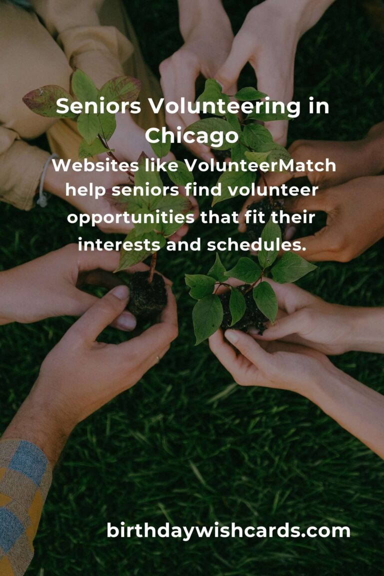 Discover Heartfelt Volunteer Opportunities for Seniors in Chicago: Giving Back with Purpose and Passion