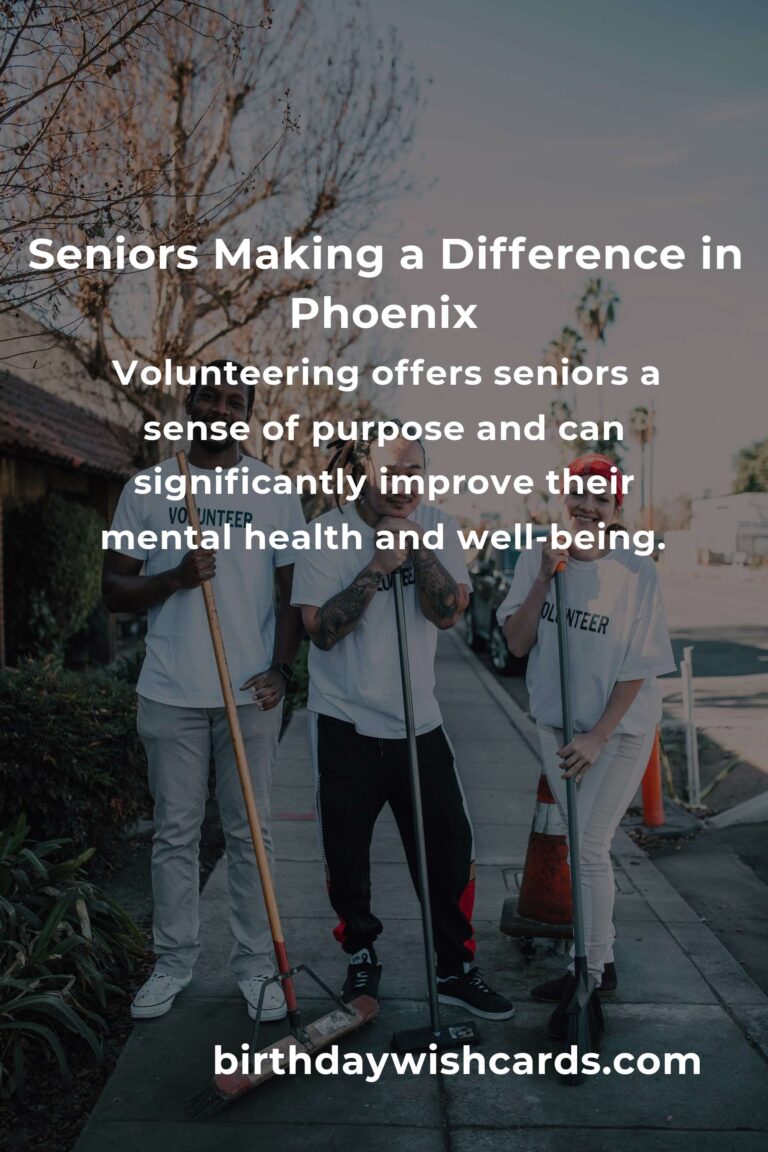 Discover Heartfelt Volunteer Opportunities for Seniors in Phoenix