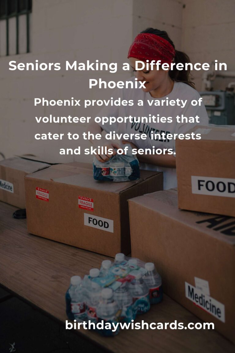 Discover Heartfelt Volunteer Opportunities for Seniors in Phoenix