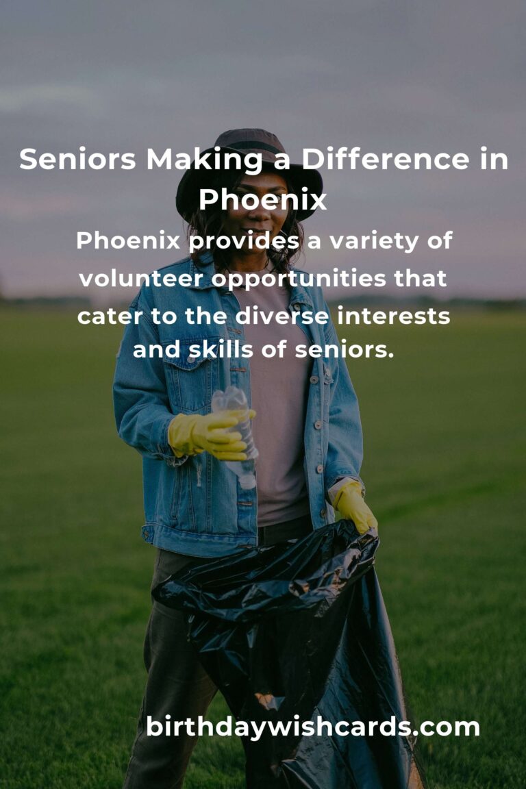 Discover Heartfelt Volunteer Opportunities for Seniors in Phoenix