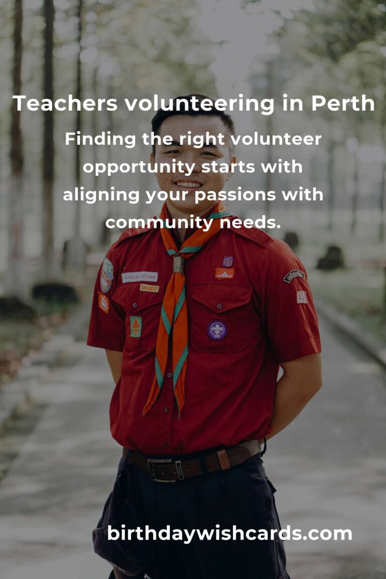 Discover Heartfelt Volunteer Opportunities for Teachers in Perth: Make a Difference Beyond the Classroom