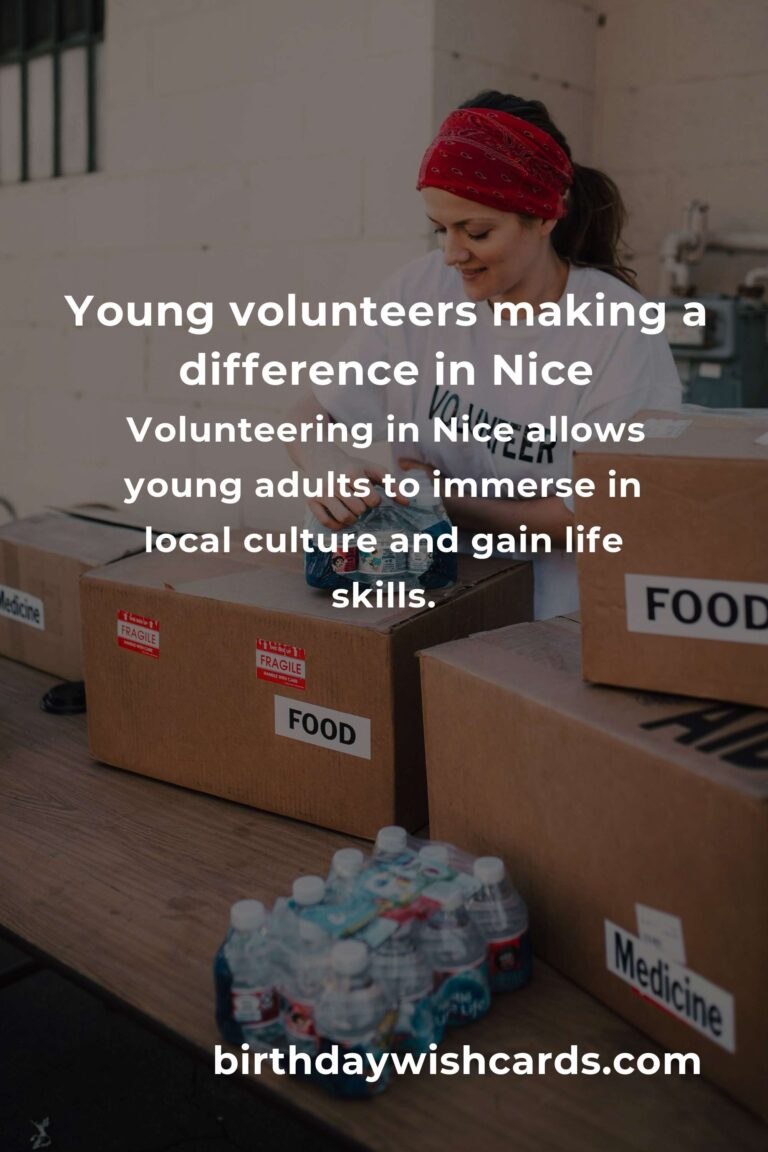 Discover Heartfelt Volunteer Opportunities for Young Adults in Nice