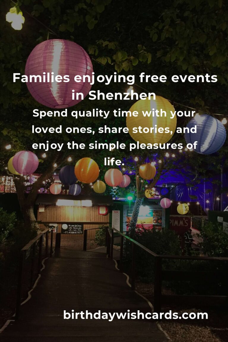 Discover Heartwarming Free Events for Families in Shenzhen This Month