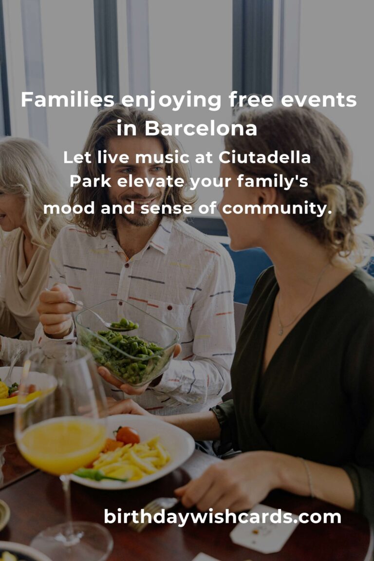 Discover Heartwarming Free Events in Barcelona for Families This Month
