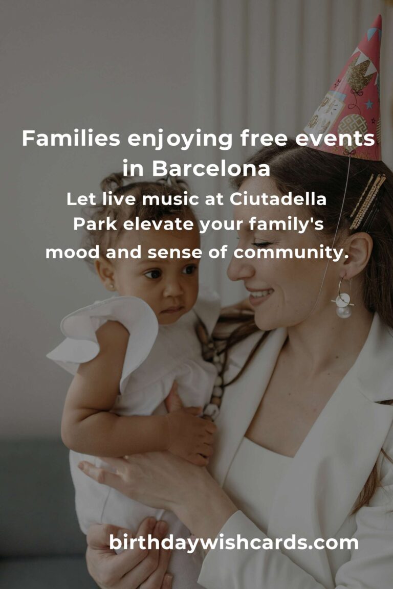 Discover Heartwarming Free Events in Barcelona for Families This Month