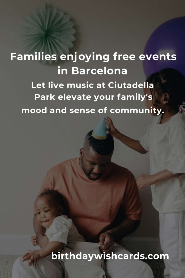Discover Heartwarming Free Events in Barcelona for Families This Month
