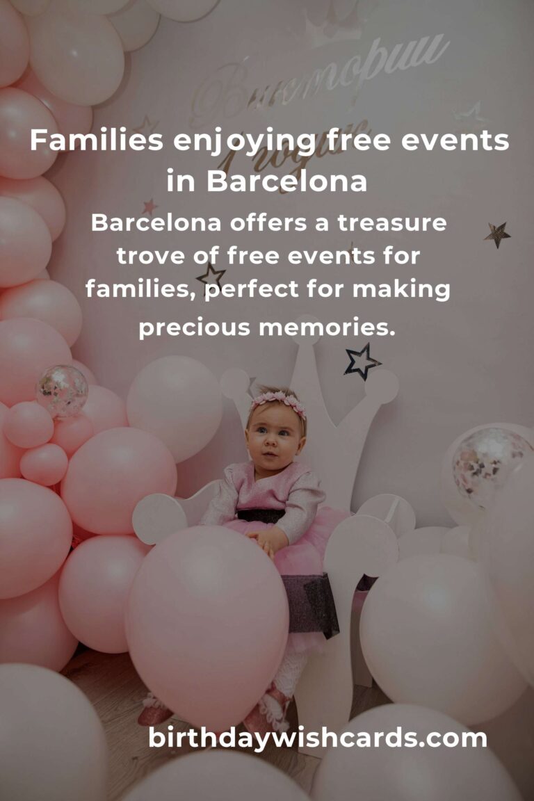 Discover Heartwarming Free Events in Barcelona for Families This Month