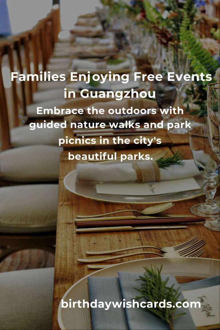 Discover Heartwarming Free Family Events in Guangzhou This Month