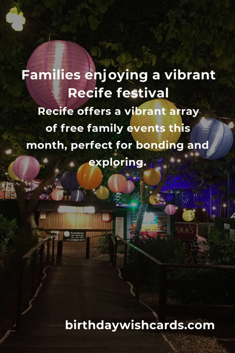 Discover Heartwarming Free Family Events in Recife This Month