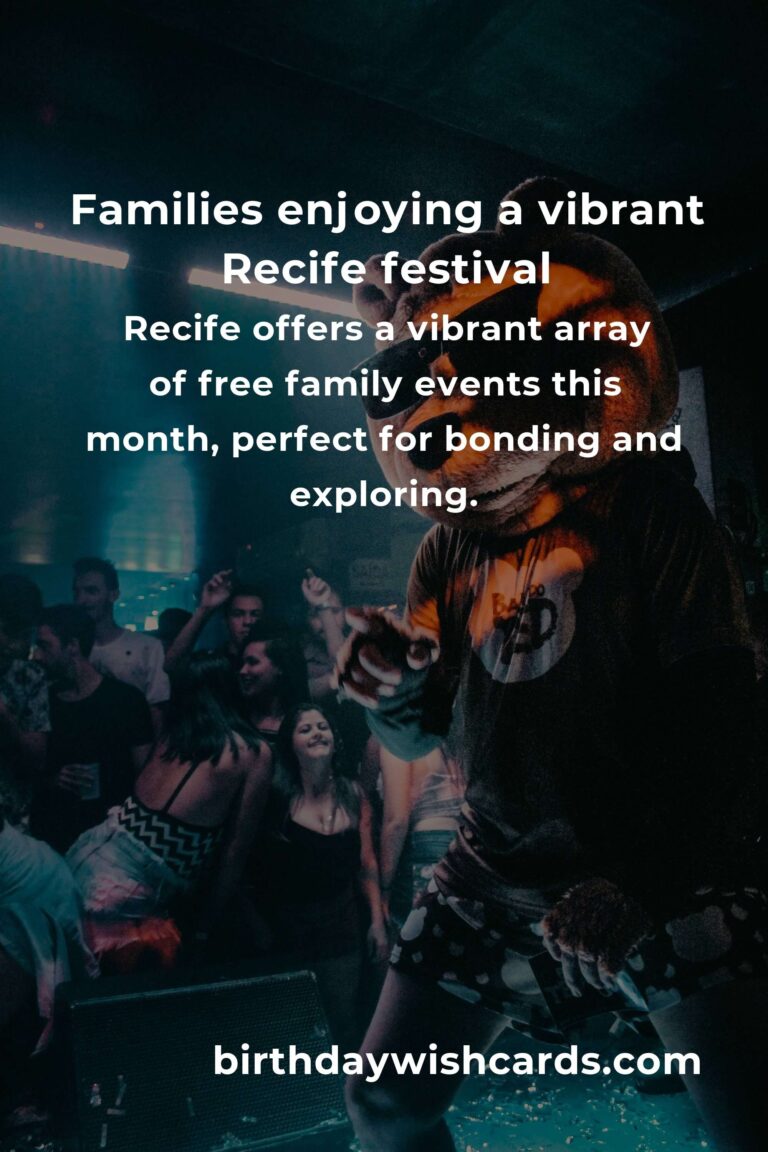 Discover Heartwarming Free Family Events in Recife This Month