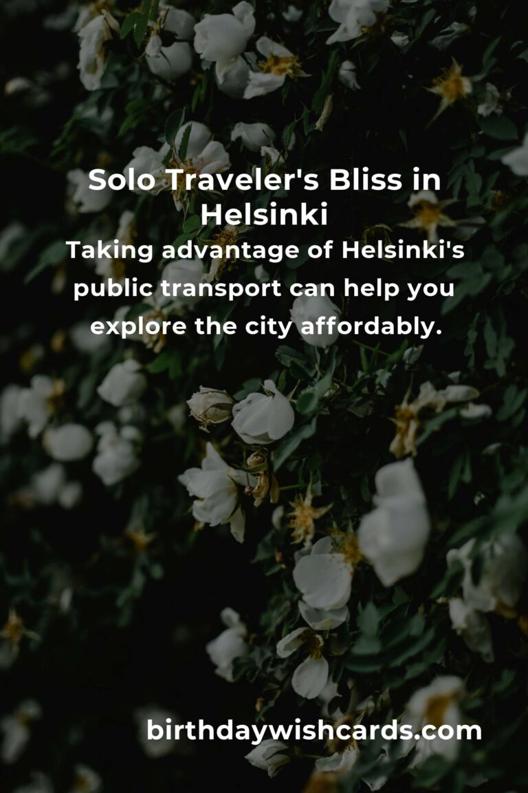 Discover Helsinki on a Budget: A Solo Traveler's Heartfelt Journey