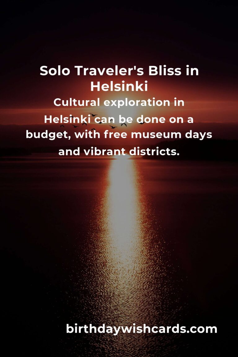 Discover Helsinki on a Budget: A Solo Traveler's Heartfelt Journey