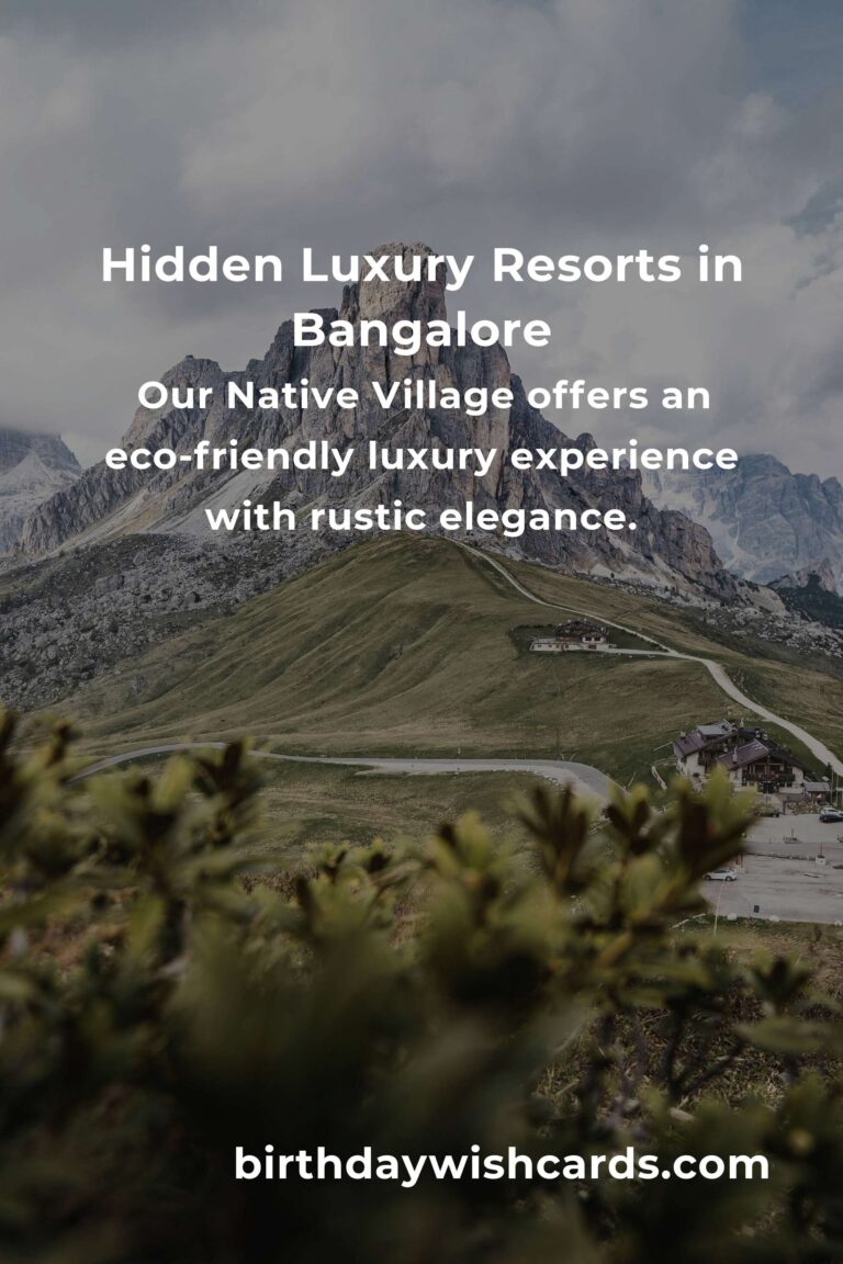 Discover Hidden Luxury Resorts in Bangalore You Must See