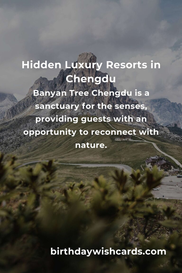 Discover Hidden Luxury Resorts in Chengdu You Must Experience