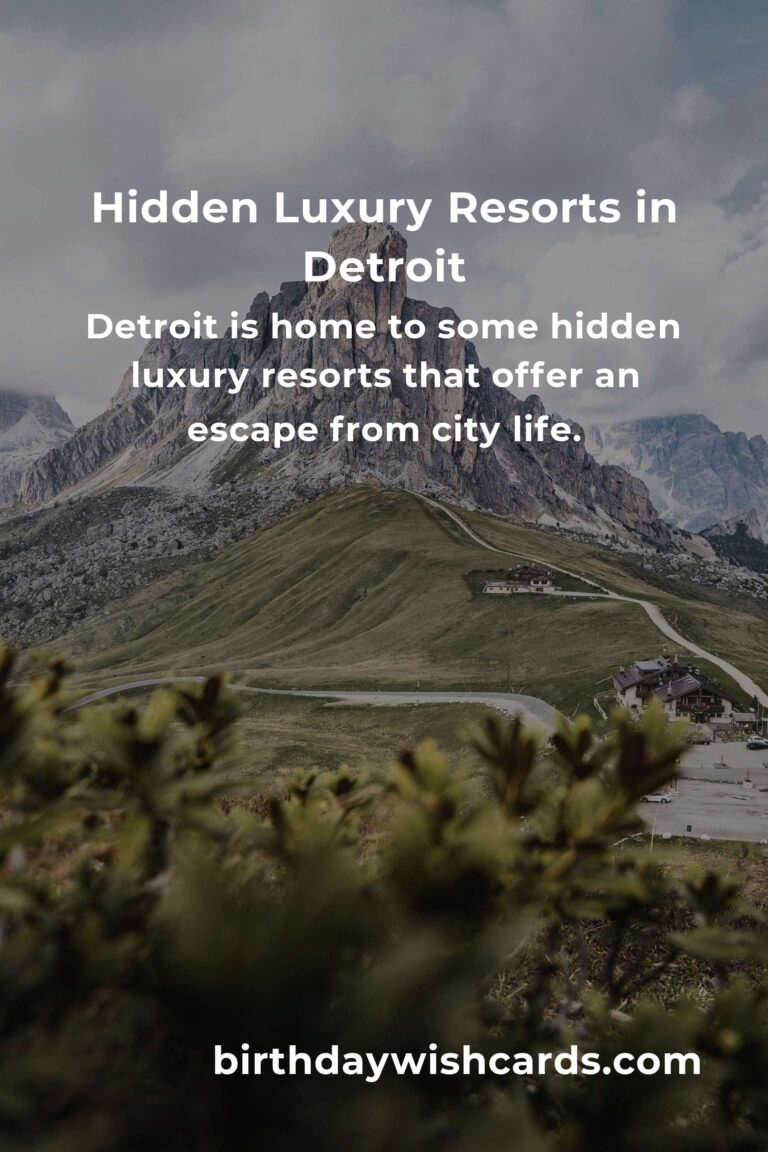 Discover Hidden Luxury Resorts in Detroit You Must See