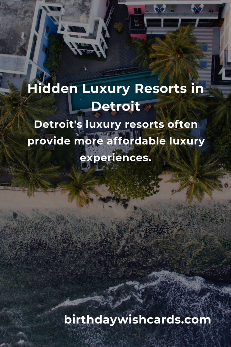 Discover Hidden Luxury Resorts in Detroit You Must See