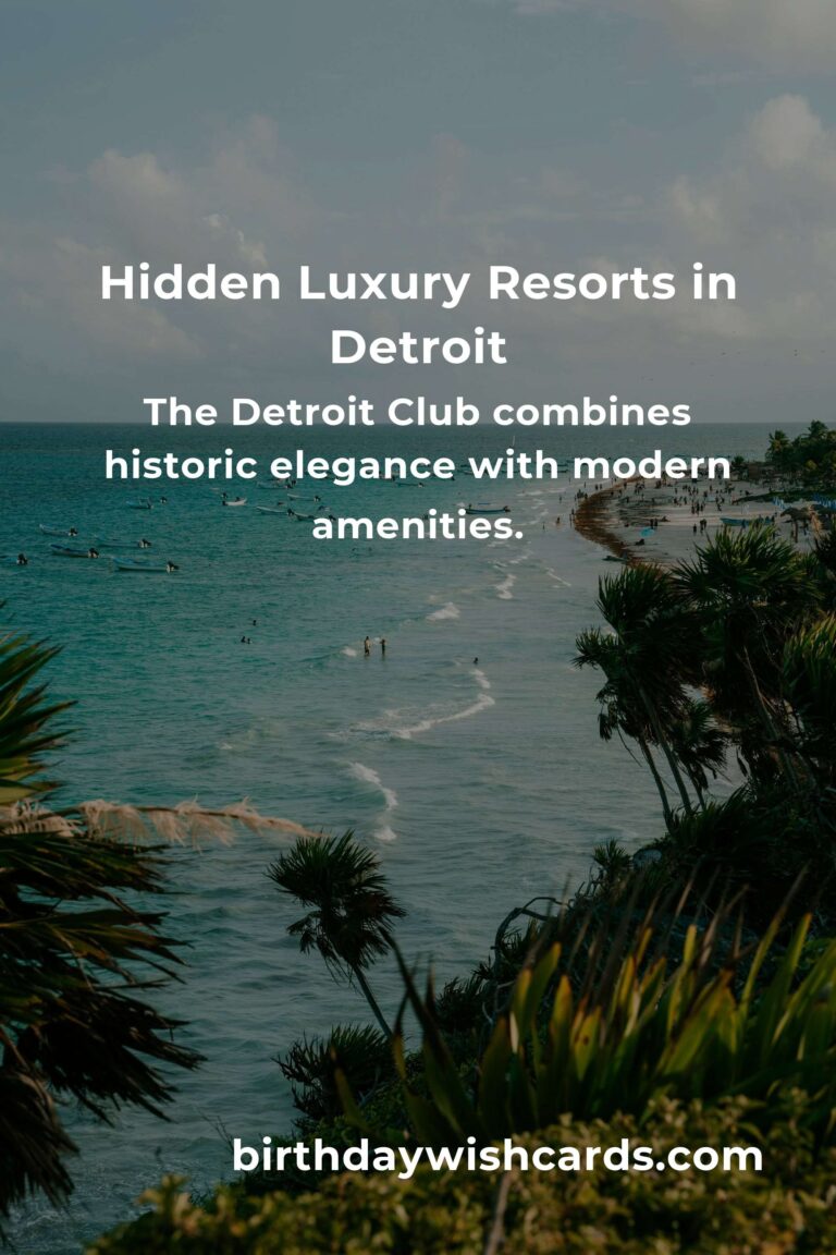 Discover Hidden Luxury Resorts in Detroit You Must See