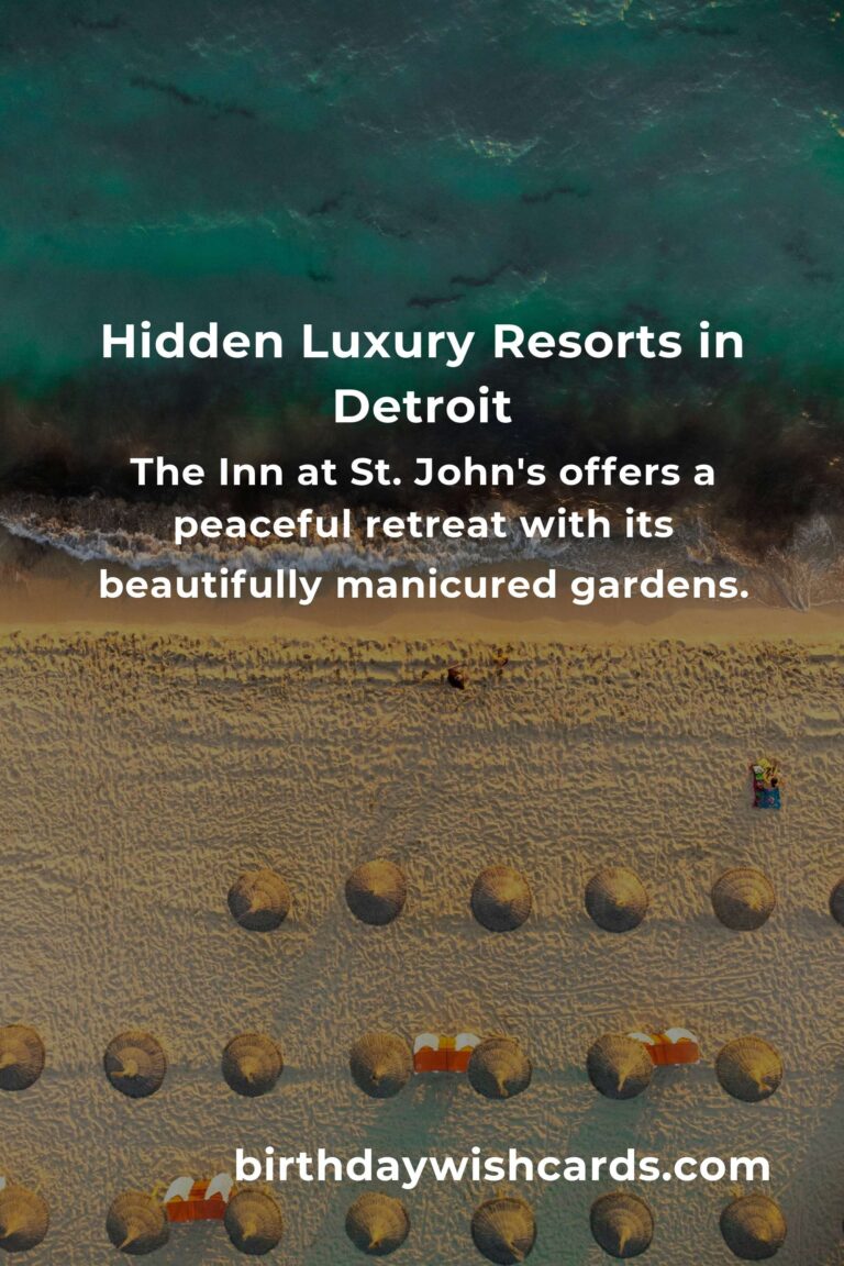 Discover Hidden Luxury Resorts in Detroit You Must See