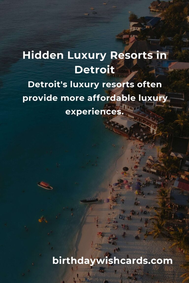Discover Hidden Luxury Resorts in Detroit You Must See