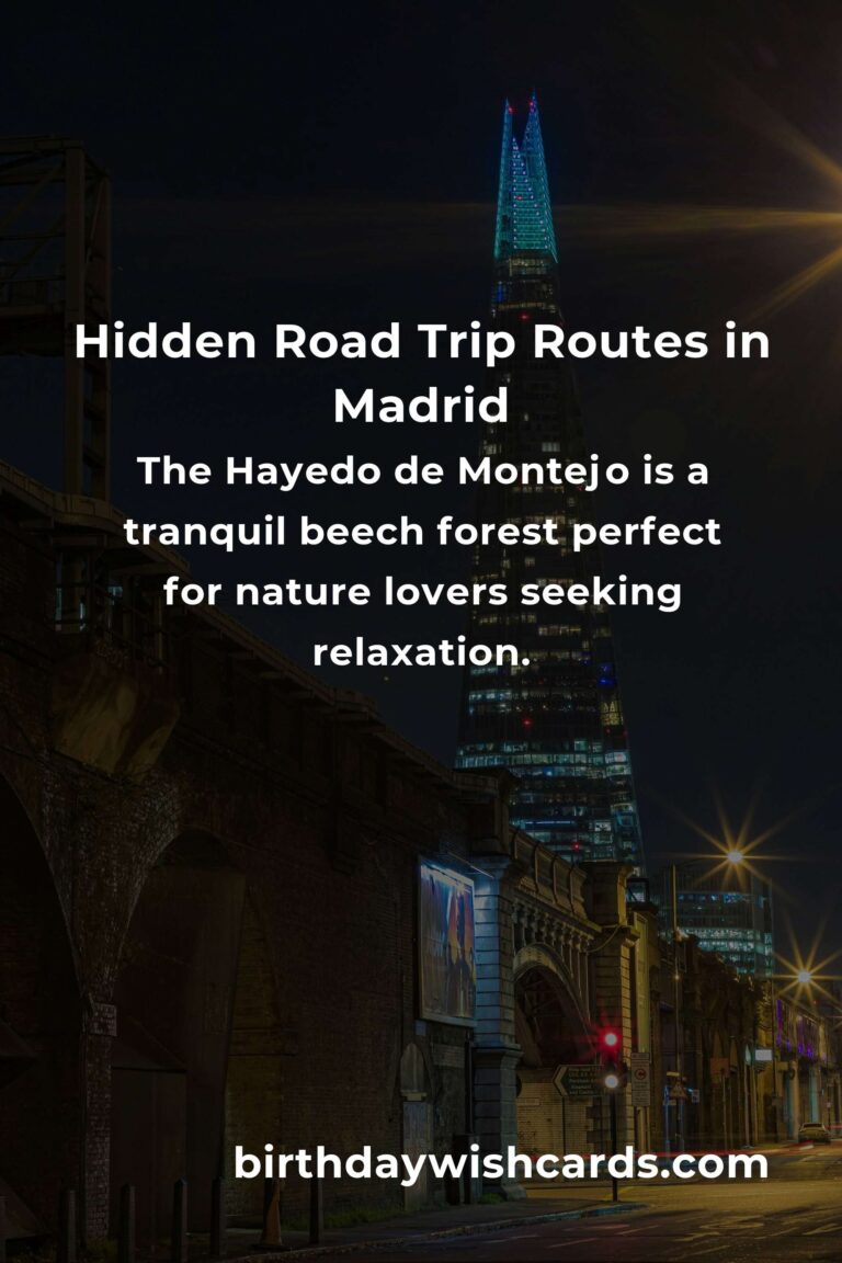 Discover Hidden Road Trip Routes in Madrid You Must See