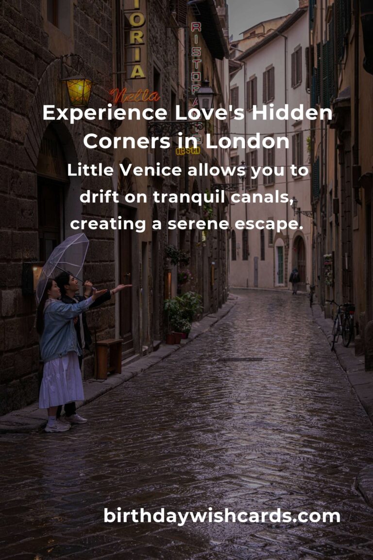 Discover London's Hidden Romantic Getaways: Unveil Love's Secret Corners
