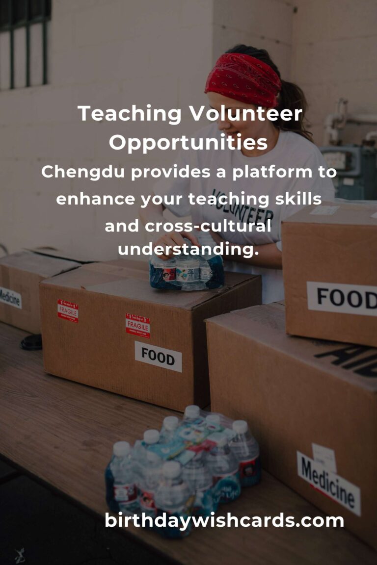 Discover Rewarding Teaching Volunteer Opportunities in Chengdu