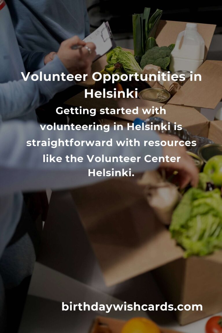 Discover Rewarding Volunteer Opportunities for Retirees in Helsinki