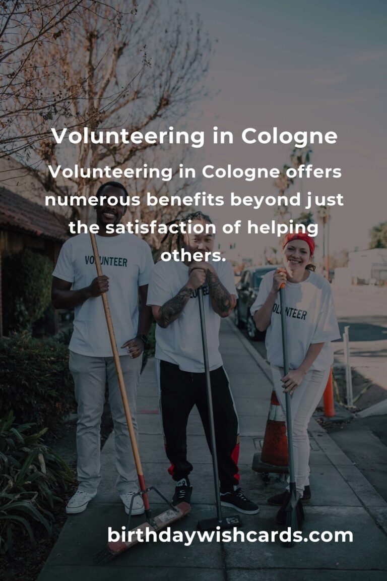 Discover Rewarding Volunteer Opportunities for Students in Cologne