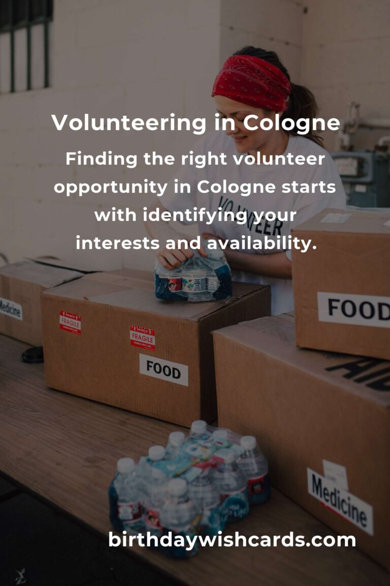 Discover Rewarding Volunteer Opportunities for Students in Cologne